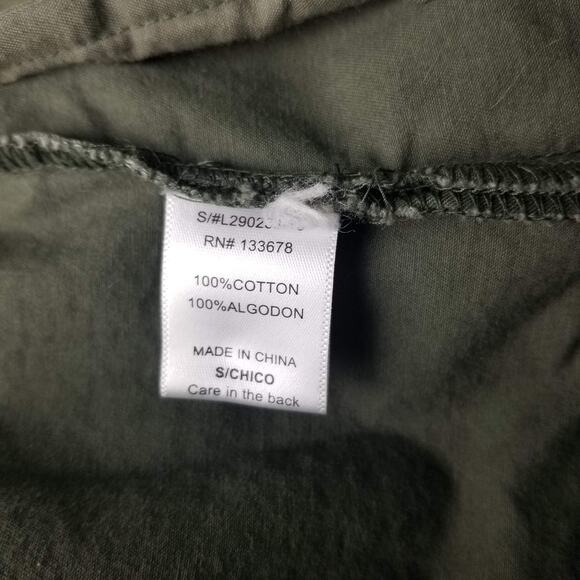 Love Tree Women's Cotton Long Sleeve Buttons Tan Hooded Jacket Size Small - Picture 6 of 7